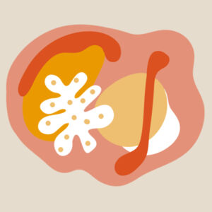 Matisse Inspired Abstract Design - Warm Colours Design