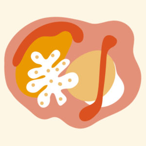 Matisse Inspired Abstract Design - Warm Colours Design