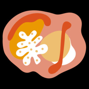 Matisse Inspired Abstract Design - Warm Colours Design