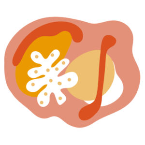 Matisse Inspired Abstract Design - Warm Colours Design