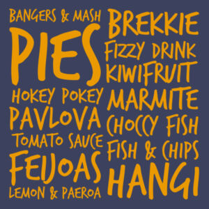 Kiwi Kai - Food loved in Aotearoa, New Zealand.  Design