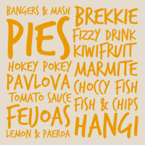 Kiwi Kai - Food loved in Aotearoa, New Zealand.  Design