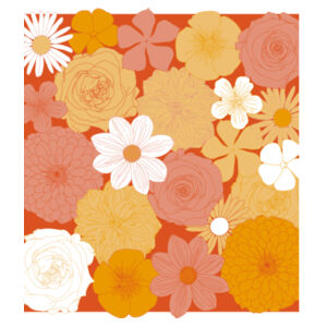Vintage Floral Pattern Design - Tea Towel Design