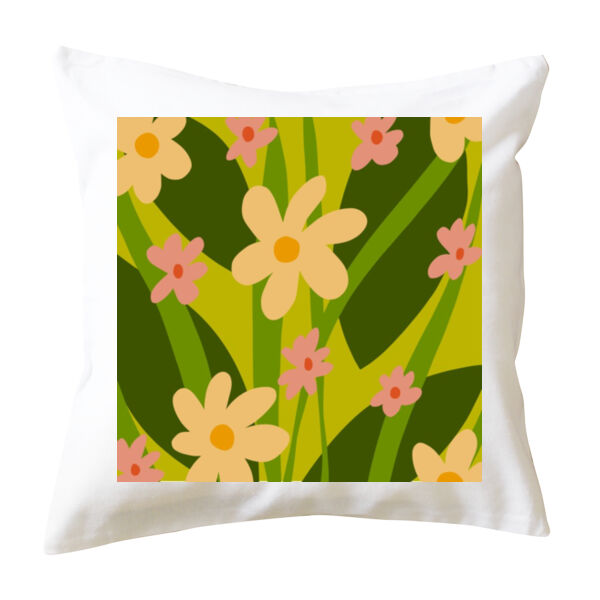 Warhol Inspired Spring Floral Design Pattern - Cushion Cover Thumbnail