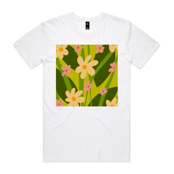 Warhol Inspired Spring Floral Design Pattern - Tee Shirt Thumbnail